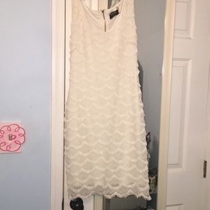 White fringed dress